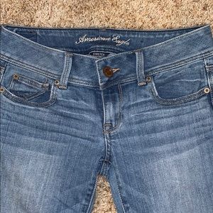 slim boot long american eagle blue jeans
